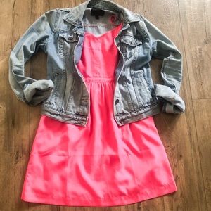 Hot pink J Crew dress